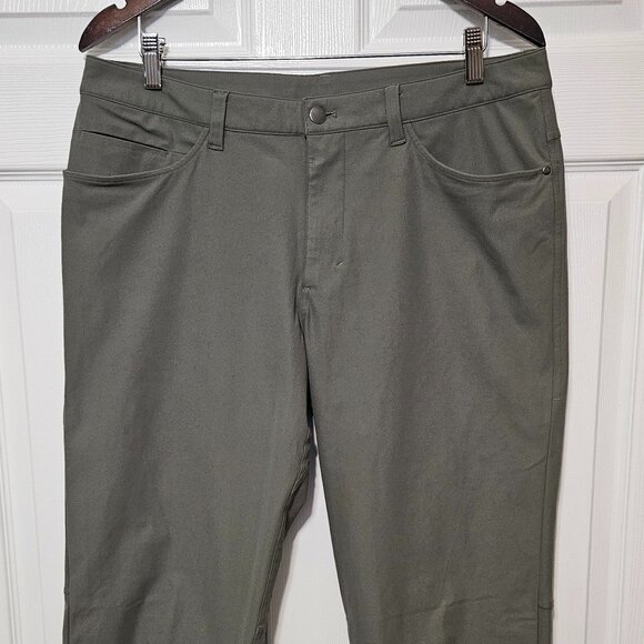 Lululemon Men's Olive Green 5 Pocket Classic Fit ABC Pants - Picture 1 of 4
